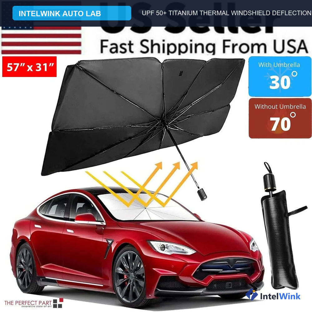 IntelWink Journal guide to foldable car windshield sun shade umbrellas and interior vehicle thermal heat deflection