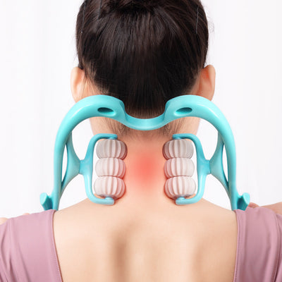 Dual-Pressure 6-Roller Neck & Trigger Point Massager