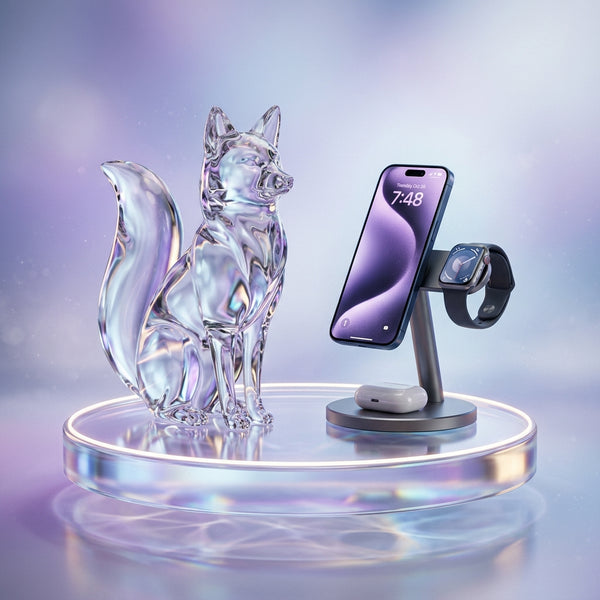 IntelWink Curated Smart Online Store — 3D Glass Art and Magnetic Wireless Charging Station