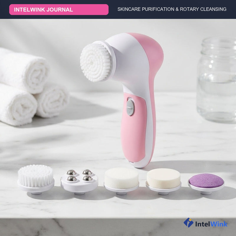 IntelWink Journal guide to rotary facial cleansing brushes and dermatologist skin barrier routine