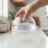 Demonstration of 100% Leakproof Airtight Seal with Silicone Stretch Lid on Inverted Water Bowl