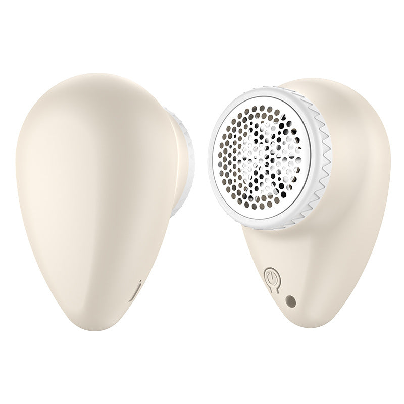 IntelWink Rechargeable Electric Fabric Shaver with 6-Blade Floating Turbine in Warm Khaki