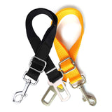 IntelWink Adjustable Dog Car Seat Belt Tether Strap - Black and Yellow 2-Pack Value Set