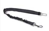 IntelWink Adjustable Dog Car Seat Belt Tether Strap - Purple Reflective Stitching with Bungee Damper