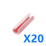 IntelWink Non-Slip Bed Sheet Mattress Clips - Pink 20-Pack Corner Grippers Clamp Lock Set
