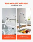 IntelWink Universal 1080 Degree Swivel Robotic Arm Faucet Aerator - Angle 3