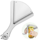 IntelWink™ Ergonomic Effort-Saving Jar and Bottle Opener Tool in Matte White with Protective Pack