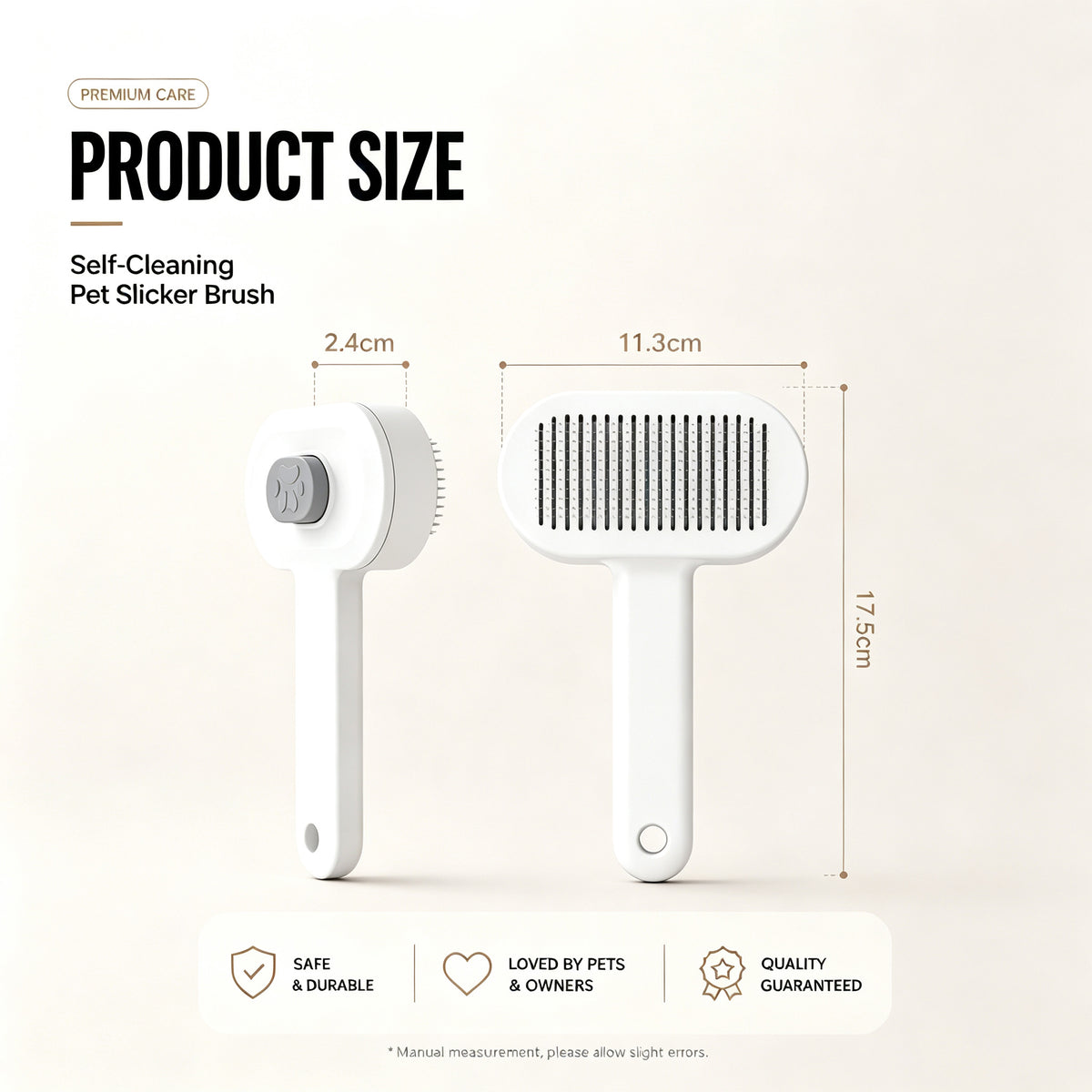 Grooming brush for cats and dogs lifestyle usage on pet coat