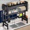 IntelWink™ 2-Tier Over the Sink Dish Drying Rack with Enclosed Dustproof Cover