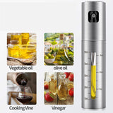Classic sleek stainless steel cooking spray bottle for olive oil, vinegar, and barbecue