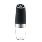 IntelWink Automatic Electric Gravity Pepper Mill in Matte Black with adjustable ceramic grinder knob