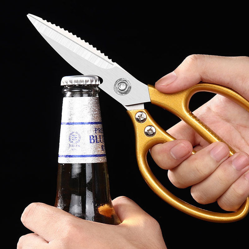 IntelWink Poultry Shears multi-use integrated bottle opener and jar cracker