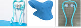 Three-piece neck care kit with six-roller massager, cervical pillow, and dual-ball roller