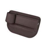 Universal car seat gap filler organizer - Driver Seat in Mocha Brown