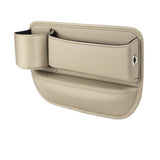 Universal car seat gap filler organizer - Driver Seat in Off-White Beige