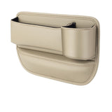 Universal car seat gap filler organizer - Passenger Seat in Off-White Beige