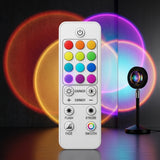16-color wireless infrared remote controller for sunset lamp with multi-color ambient projection