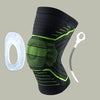 Silicone Spring Dual-Support Knee Compression Brace with Patella Gel Pad