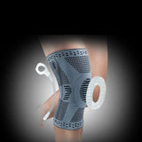 IntelWink Knee Compression Brace Dual Side Spring Stabilizers and Patella Ring Anatomy Diagram