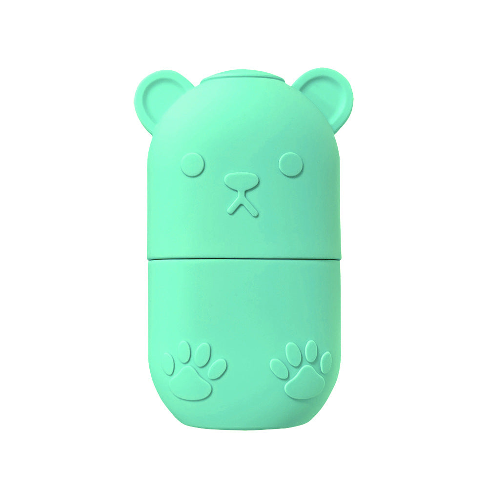 IntelWink Cryo Facial Ice Roller Mint Green silicone contouring cube mold