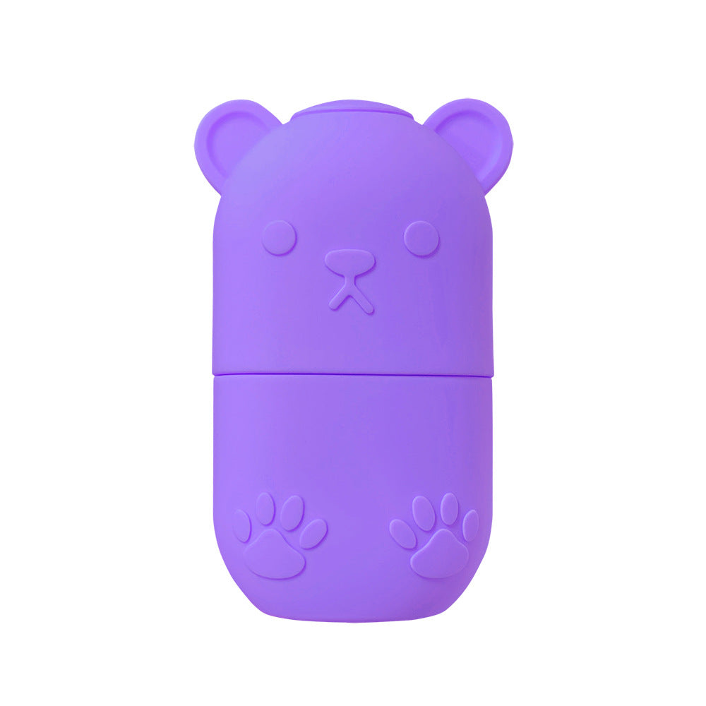 IntelWink Cryo Facial Ice Roller Lavender Purple silicone contouring cube mold