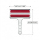 Dimensions and specifications diagram of pet hair remover roller 19.5cm by 18.0cm