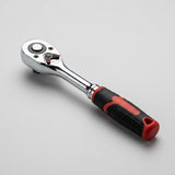 IntelWink 24-Tooth Ergonomic Ratchet Wrench Handle with 3/8-inch drive and dual-compound rubber grip