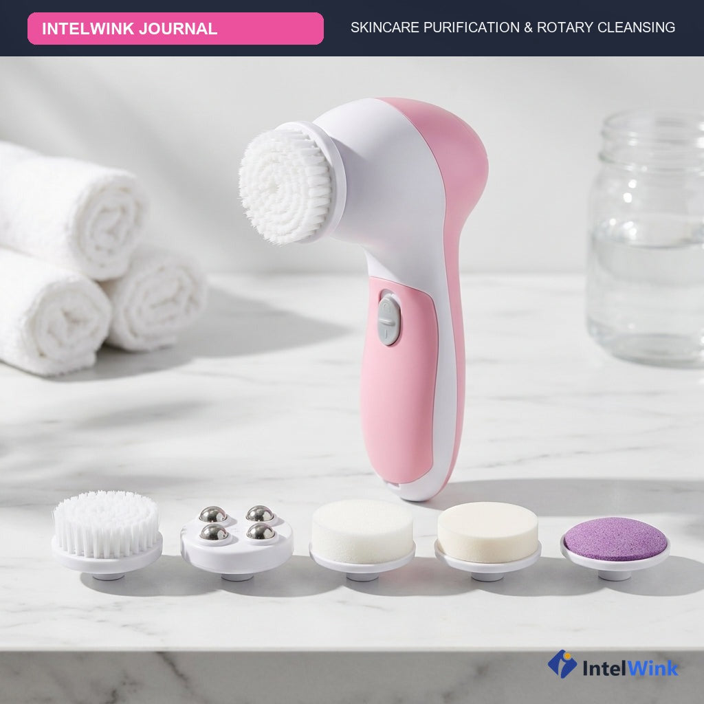 IntelWink Journal guide to rotary facial cleansing brushes and dermatologist skin barrier routine