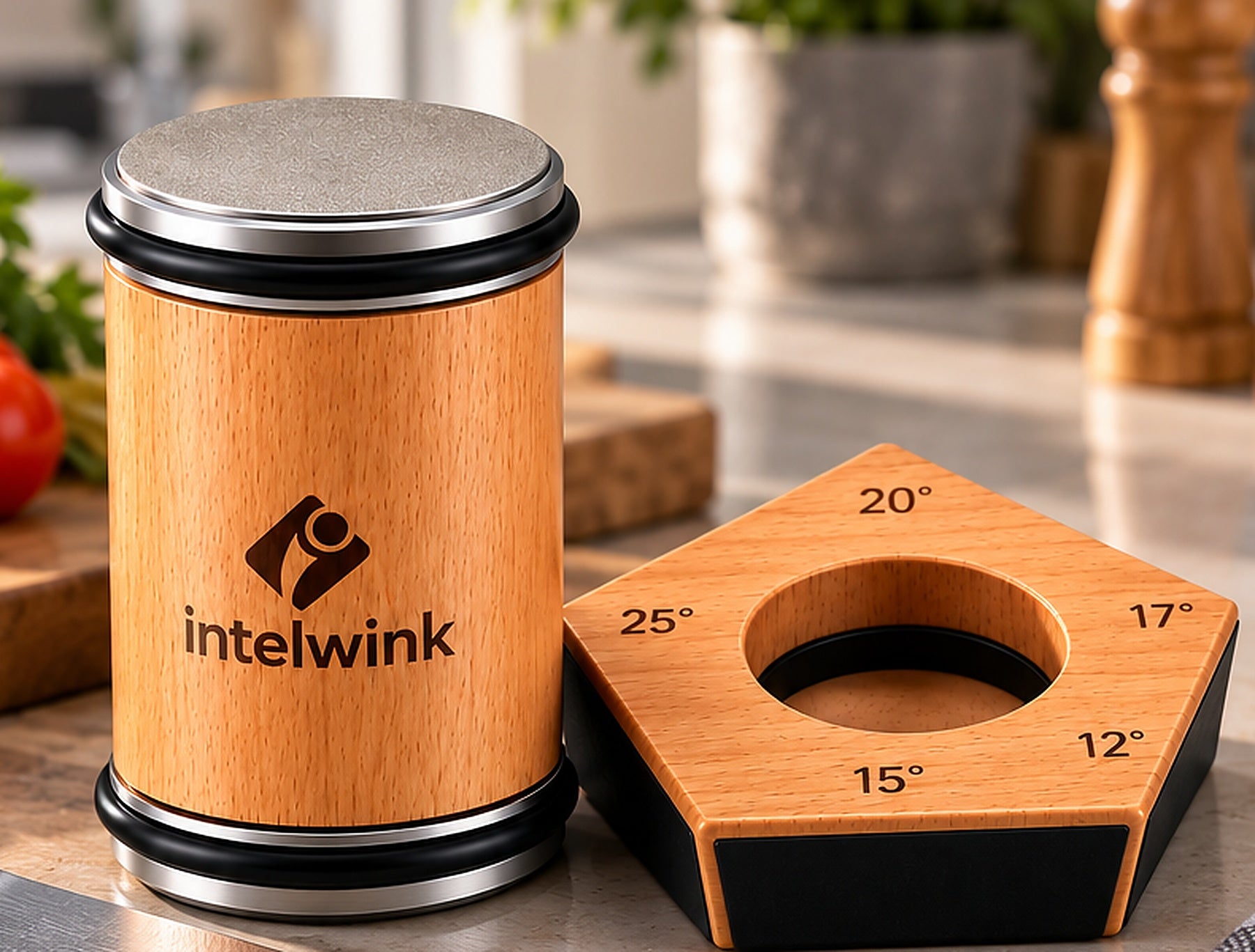 IntelWink Precision Rolling Knife Sharpener Set